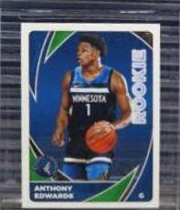 Anthony Edwards #402 Basketball Cards 2020 Panini Stickers