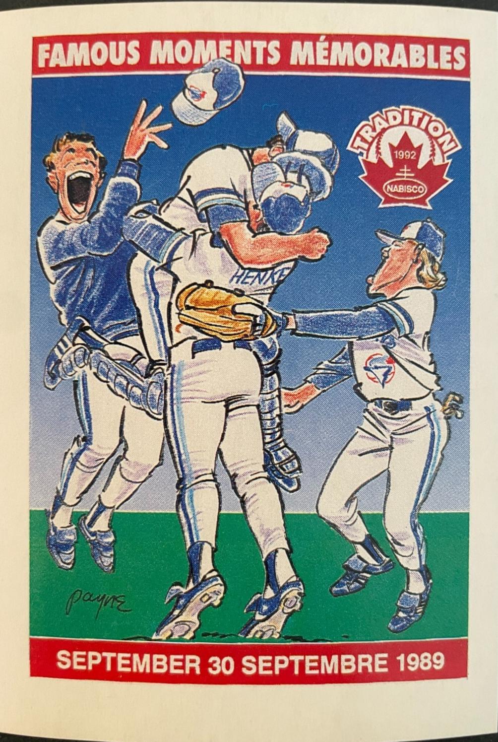Famous Moments #22 1992 Nabisco Tradition Baseball