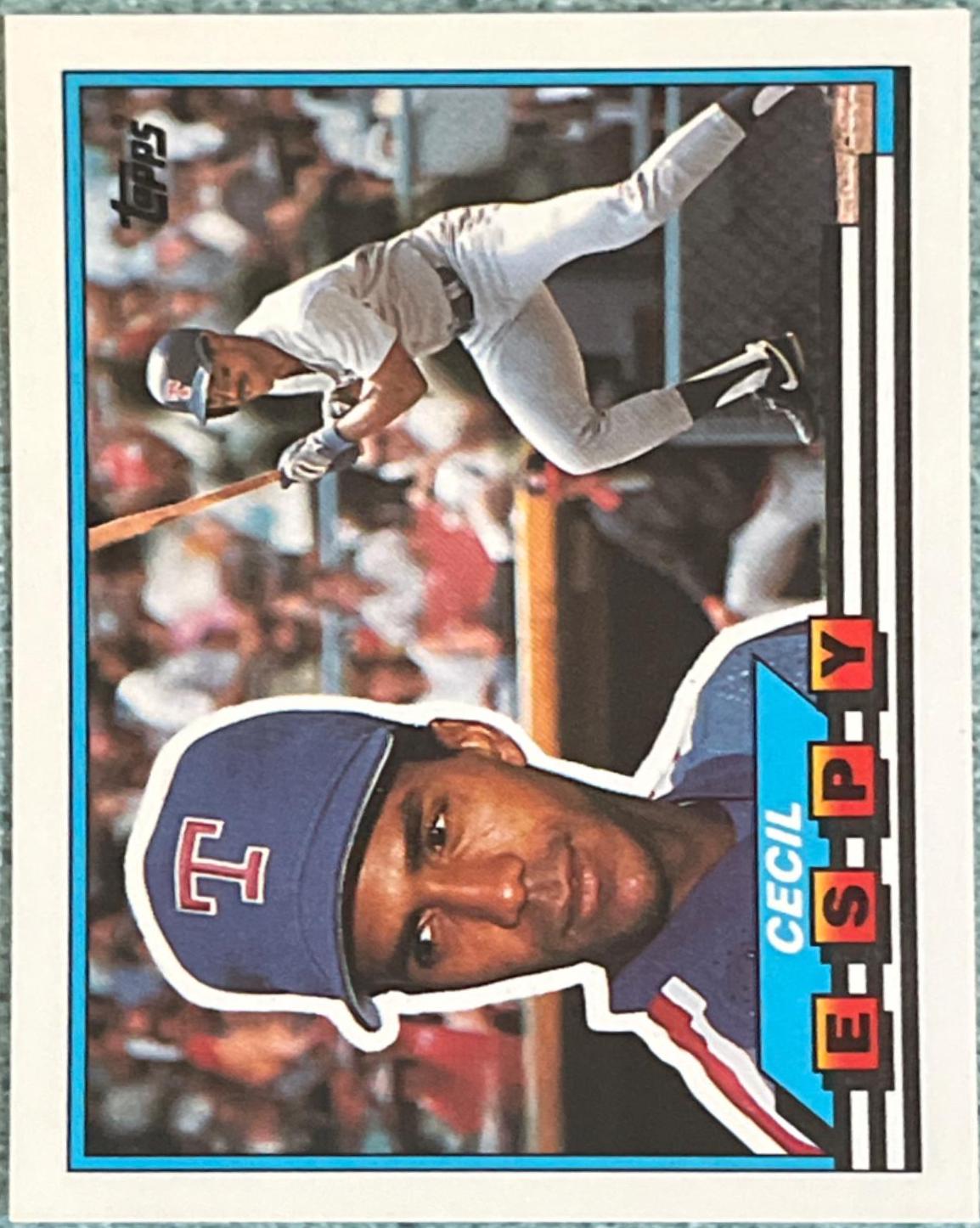 Cecil Espy #36 Baseball Cards 1989 Topps Big