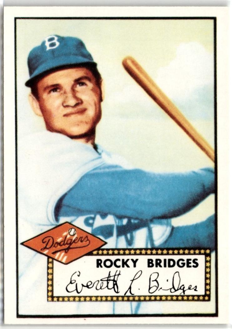 Rocky Bridges #239 1983 Topps 1952 Reprint Baseball