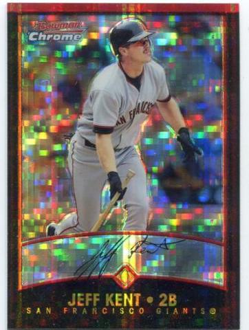 Jeff Kent #16 Baseball Cards 2001 Bowman Chrome