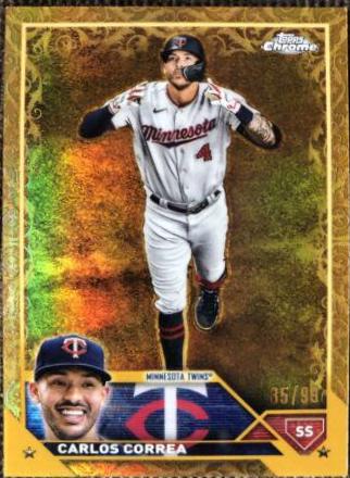 Carlos Correa #6 Baseball Cards 2023 Topps Gilded Collection