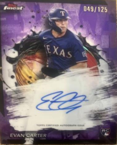 Evan Carter [Purple Refractor] #FA-EC