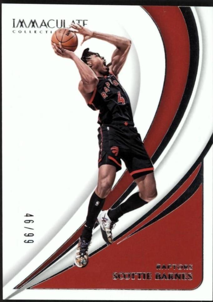 Scottie Barnes #18 Basketball Cards 2023 Panini Immaculate
