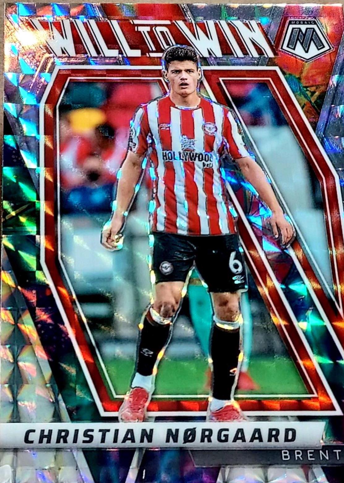 Christian Norgaard #75 Soccer Cards 2021 Panini Mosaic Premier League