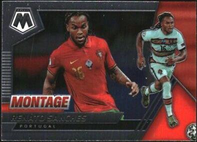 Renato Sanches #4 Soccer Cards 2021 Panini Mosaic Road to FIFA World Cup Montage