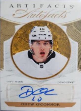 Drew O'Connor #AF-DO Hockey Cards 2022 Upper Deck Artifacts Auto Facts