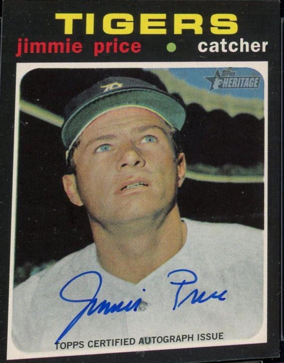 Jimmie Price #ROA-JP 2020 Topps Heritage Baseball Real One Autographs