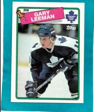 Gary Leeman #11 Hockey Cards 1988 Topps