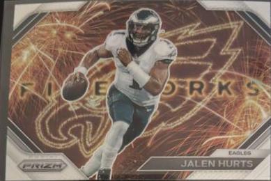 Jalen Hurts [Silver] #F-1 Football Cards 2023 Panini Prizm Fireworks