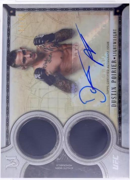 Dustin Poirier #SSADR-DP Ufc Cards 2018 Topps UFC Museum Collection Dual Relic Autographs