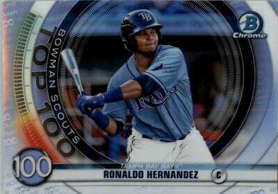 Ronaldo Hernandez #BTP100 Baseball Cards 2020 Bowman Chrome Scouts' Top 100