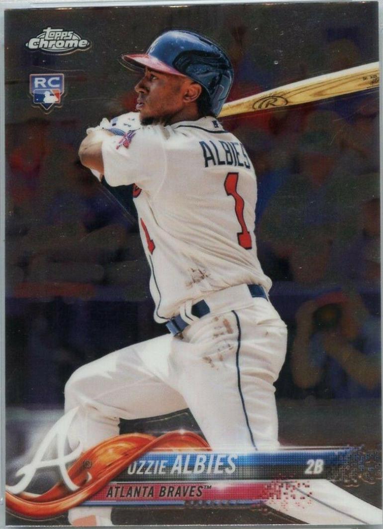 Ozzie Albies #HMT27 Baseball Cards 2018 Topps Chrome Update