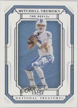 Mitchell Trubisky #9 Football Cards 2019 Panini National Treasures Collegiate