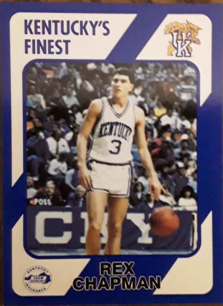 Rex Chapman #123 Basketball Cards 1989 Collegiate Collection Kentucky