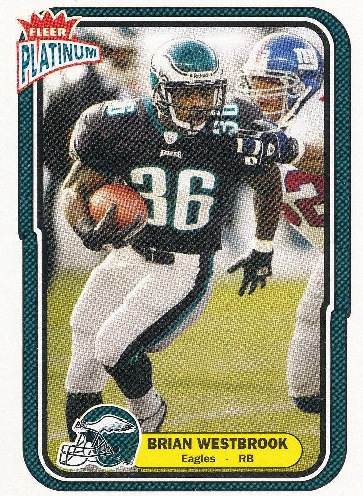 Brian Westbrook #14 Football Cards 2004 Fleer Platinum