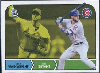 Adam Wainwright, Kris Bryant #18 Baseball Cards 2018 Topps Throwback Thursday