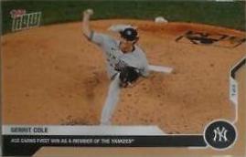 Gerrit Cole #4 Baseball Cards 2020 Topps Now