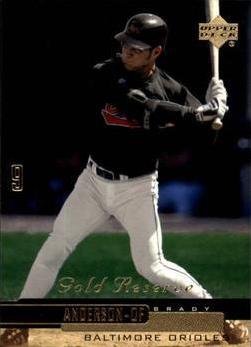 Brady Anderson #58 Baseball Cards 2000 Upper Deck Gold Reserve