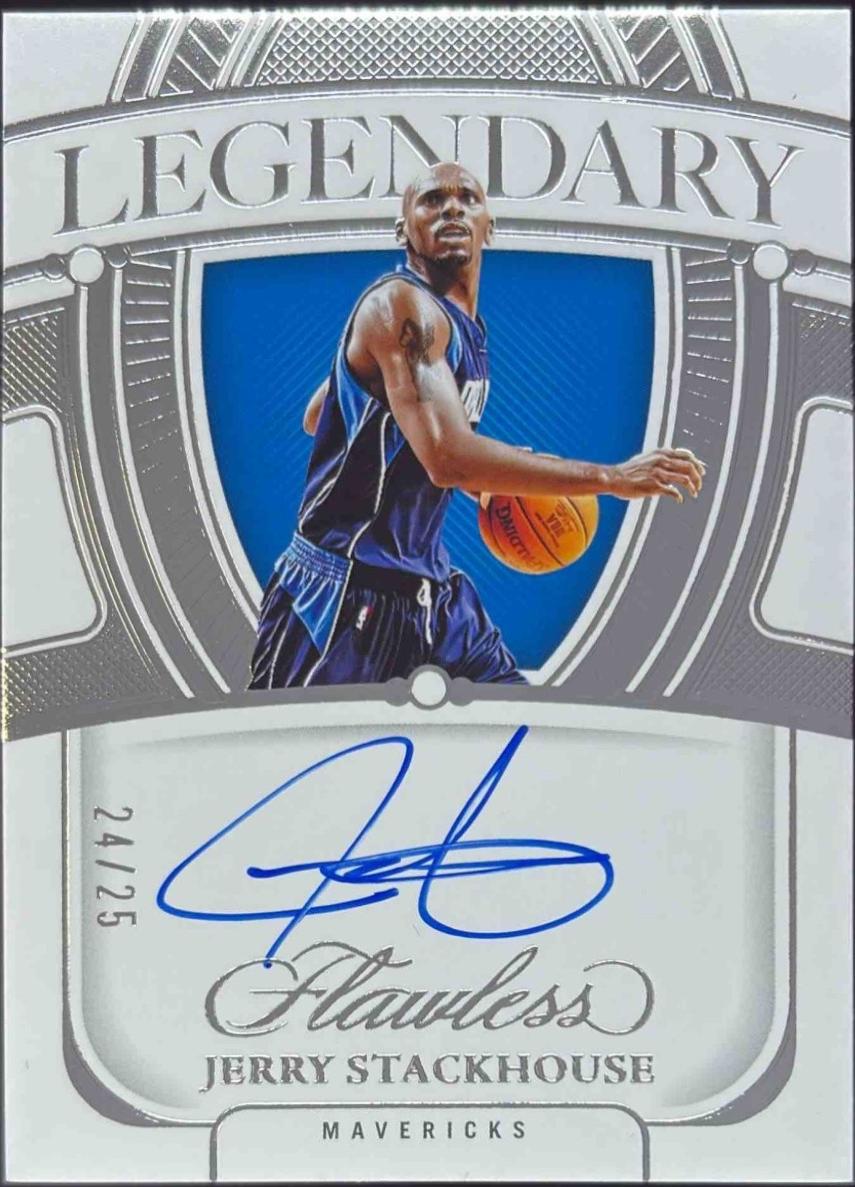 Jerry Stackhouse #49 2023 Panini Flawless Legendary Scripts Basketball