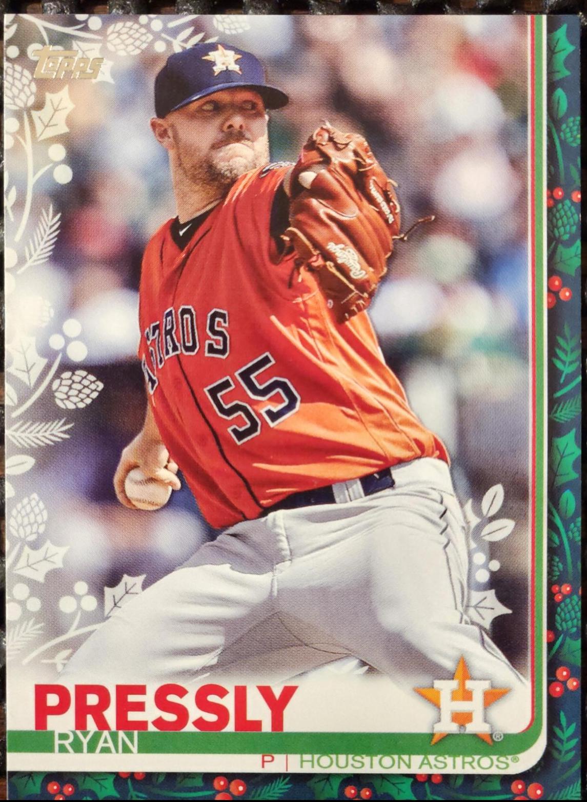Ryan Pressly #HW11 Baseball Cards 2019 Topps Holiday Mega Box