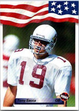 Tony Sacca #24 Football Cards 1992 All World