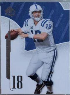 Peyton Manning #28 Football Cards 2008 SP Authentic