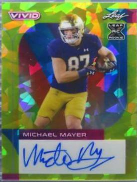 Michael Mayer #BA-MM1 2023 Leaf Vivid Autographs Football