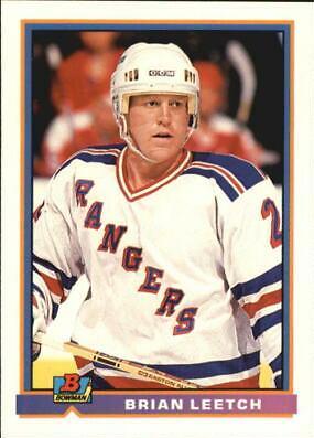Brian Leetch #75 Hockey Cards 1991 Bowman