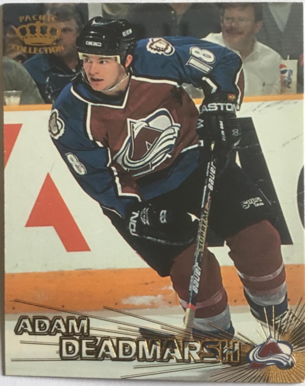 Adam Deadmarsh #47 Hockey Cards 1997 Pacific Crown