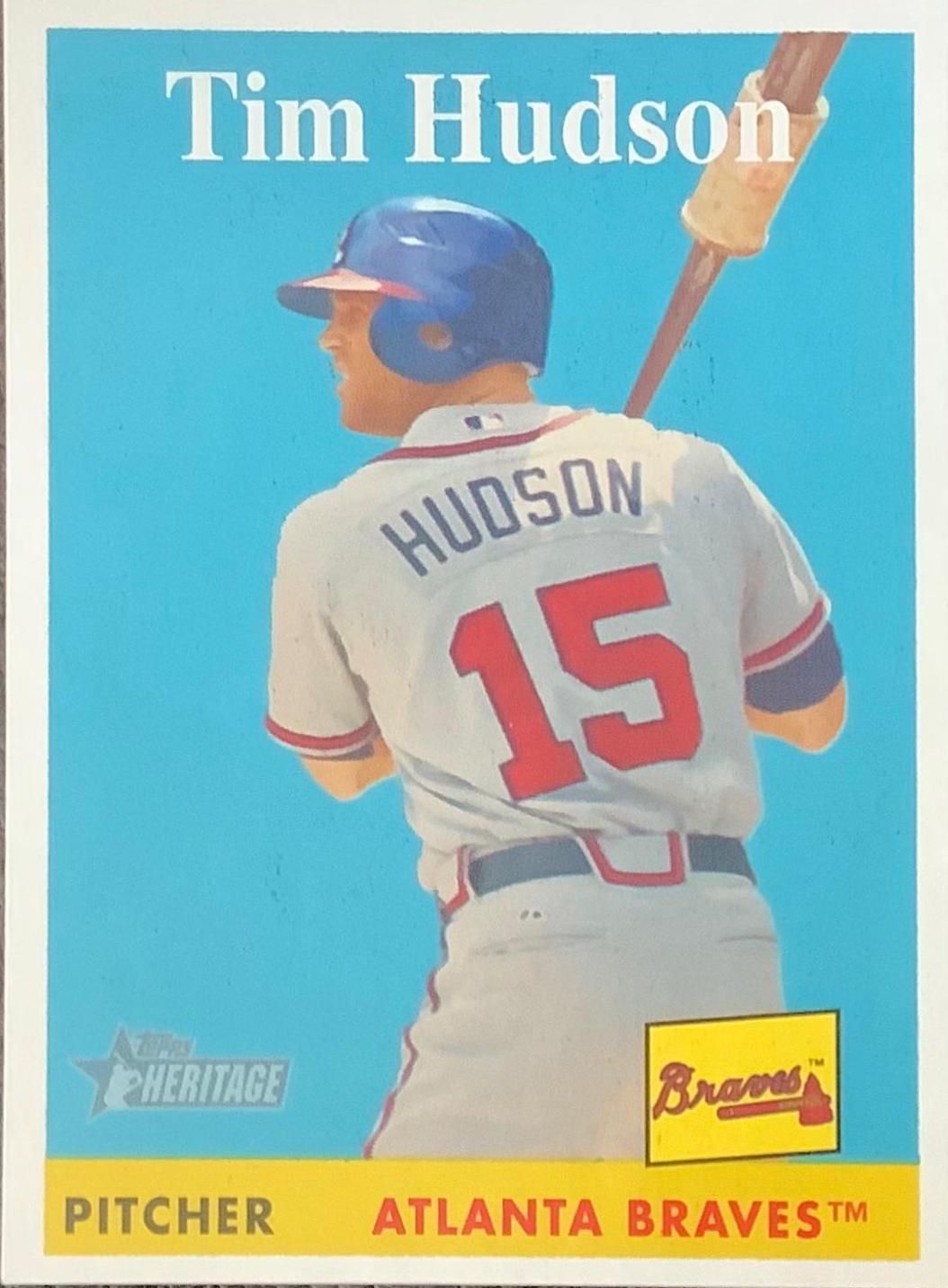 Tim Hudson #64 Baseball Cards 2007 Topps Heritage