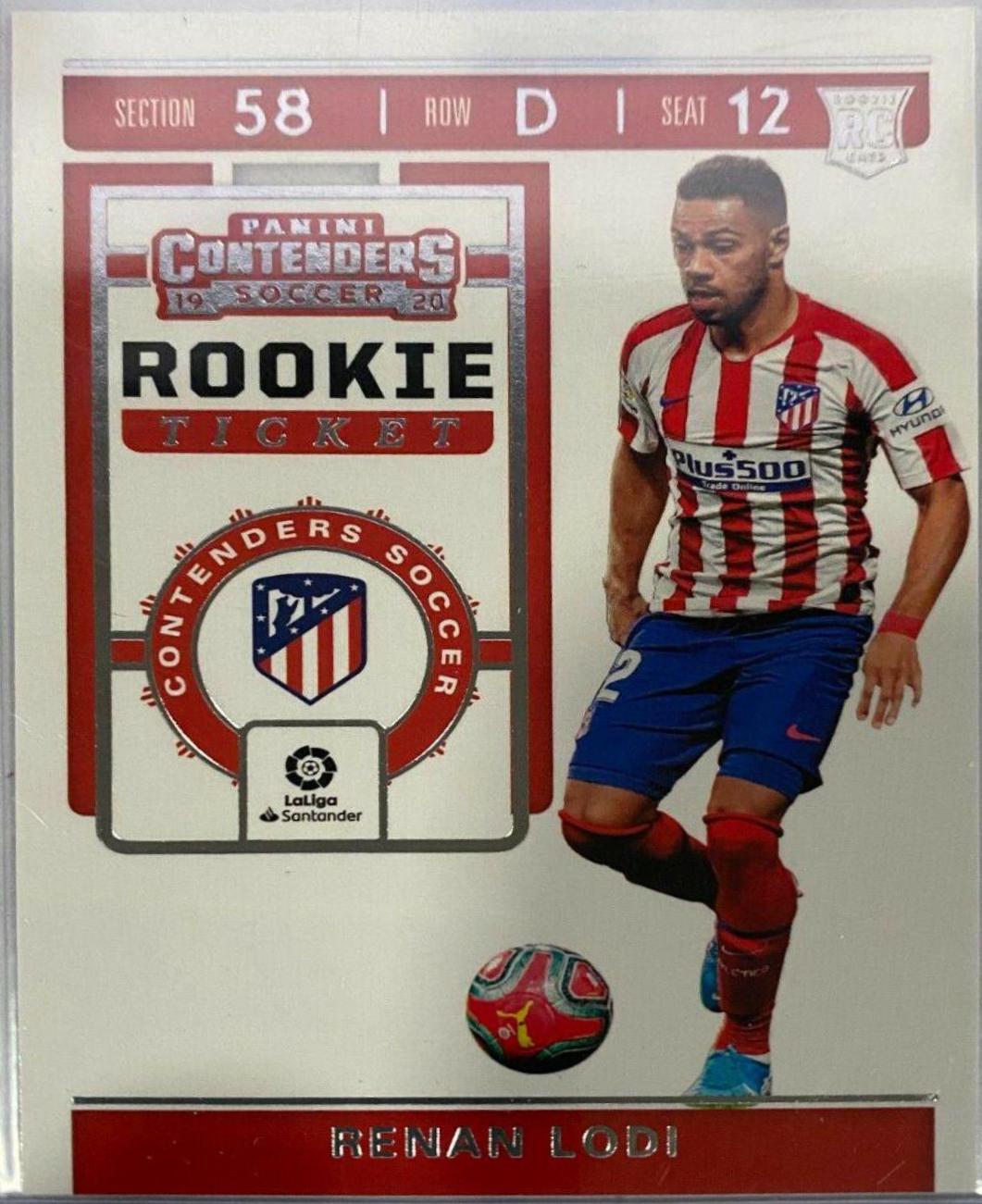 Renan Lodi #RT-1 Soccer Cards 2019 Panini Chronicles Contenders Rookie Ticket