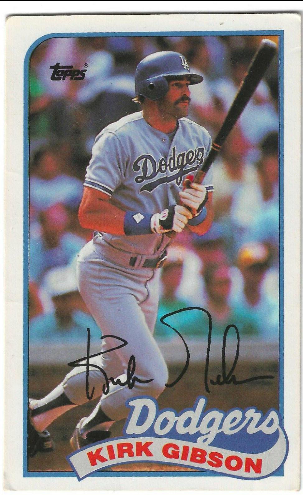 Kirk Gibson #67 1989 Topps Ljn Baseball Talk