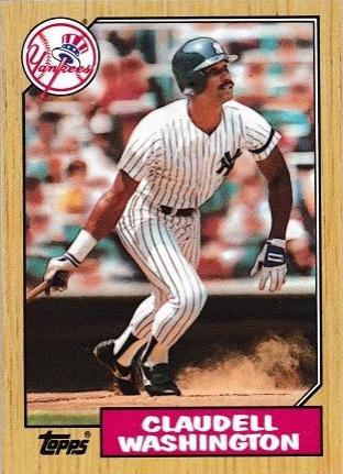 Claudell Washington #15 Baseball Cards 1987 Topps