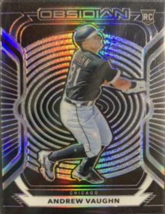Andrew Vaughn #7 Baseball Cards 2021 Panini Chronicles Obsidian