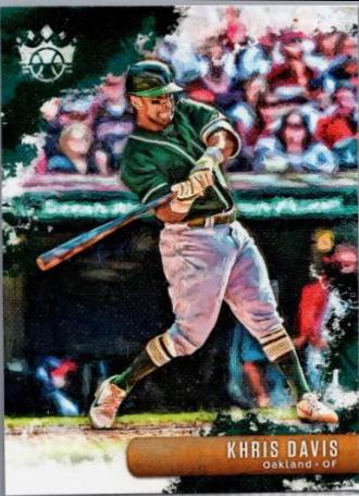 Khris Davis #46 Baseball Cards 2019 Panini Diamond Kings