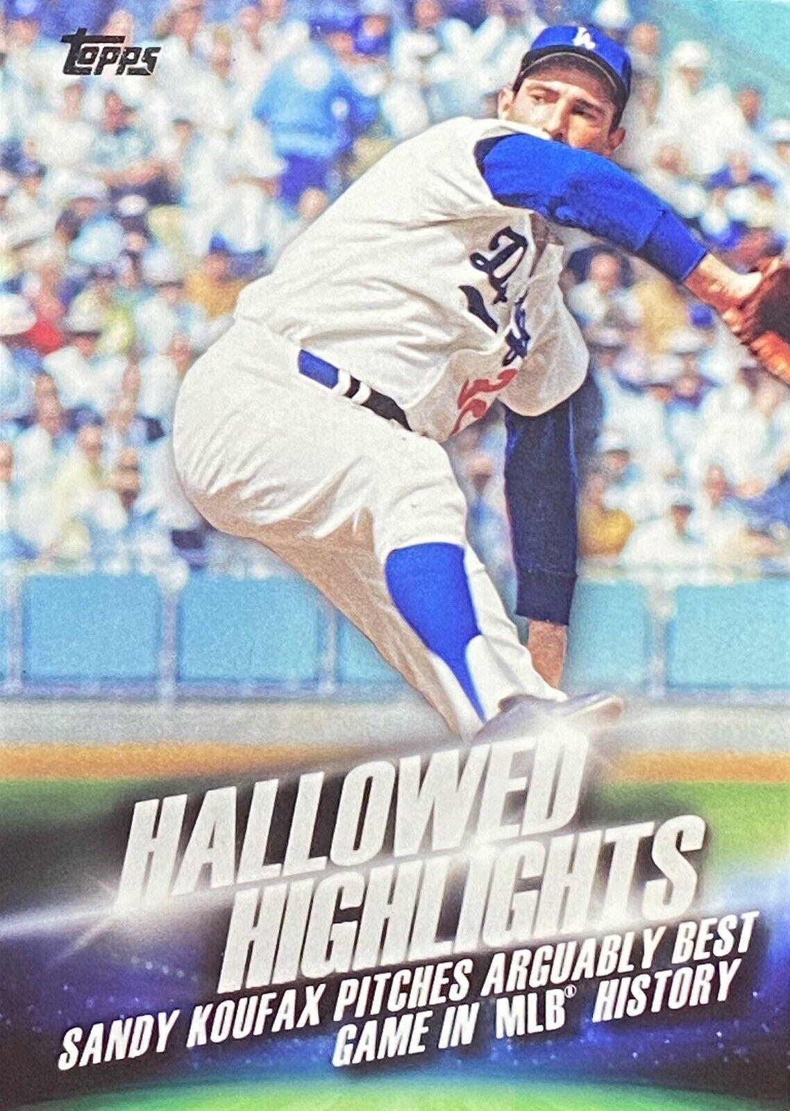 Sandy Koufax #HH-5 Baseball Cards 2016 Topps Hallowed Highlights
