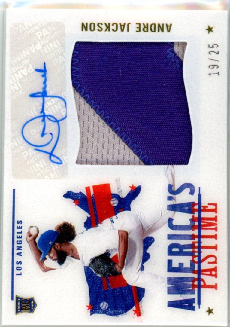 Andre Jackson #AP-AN Baseball Cards 2022 Panini Chronicles America's Pastime Autographs