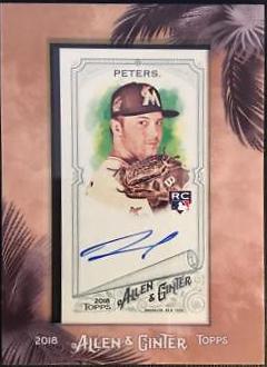 Dillon Peters #MA-DP Baseball Cards 2018 Topps Allen & Ginter Framed Mini Autographs