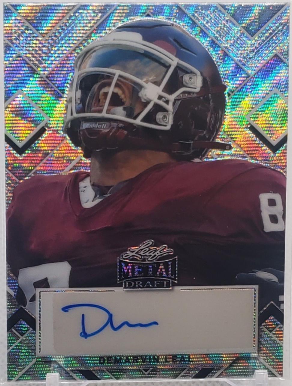 DeMarvin Leal #PA-DL1 2022 Leaf Flash Portrait Autographs Football