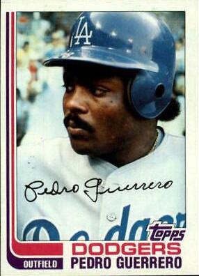 Pedro Guerrero #247 Baseball Cards 1982 Topps