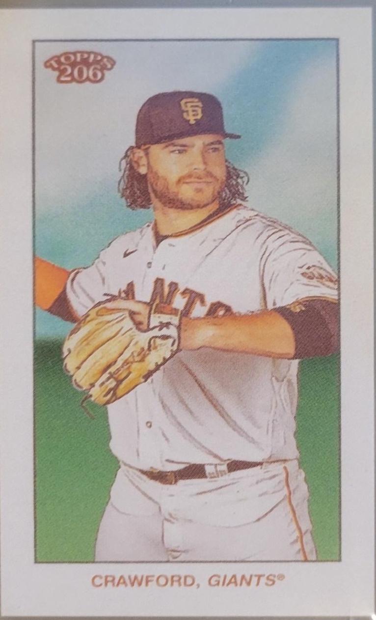 Brandon Crawford #13 - Wave 2 Baseball Cards 2021 Topps T206