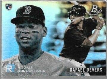 Rafael Devers #RR-13 Baseball Cards 2018 Bowman Platinum Rookie Revelations