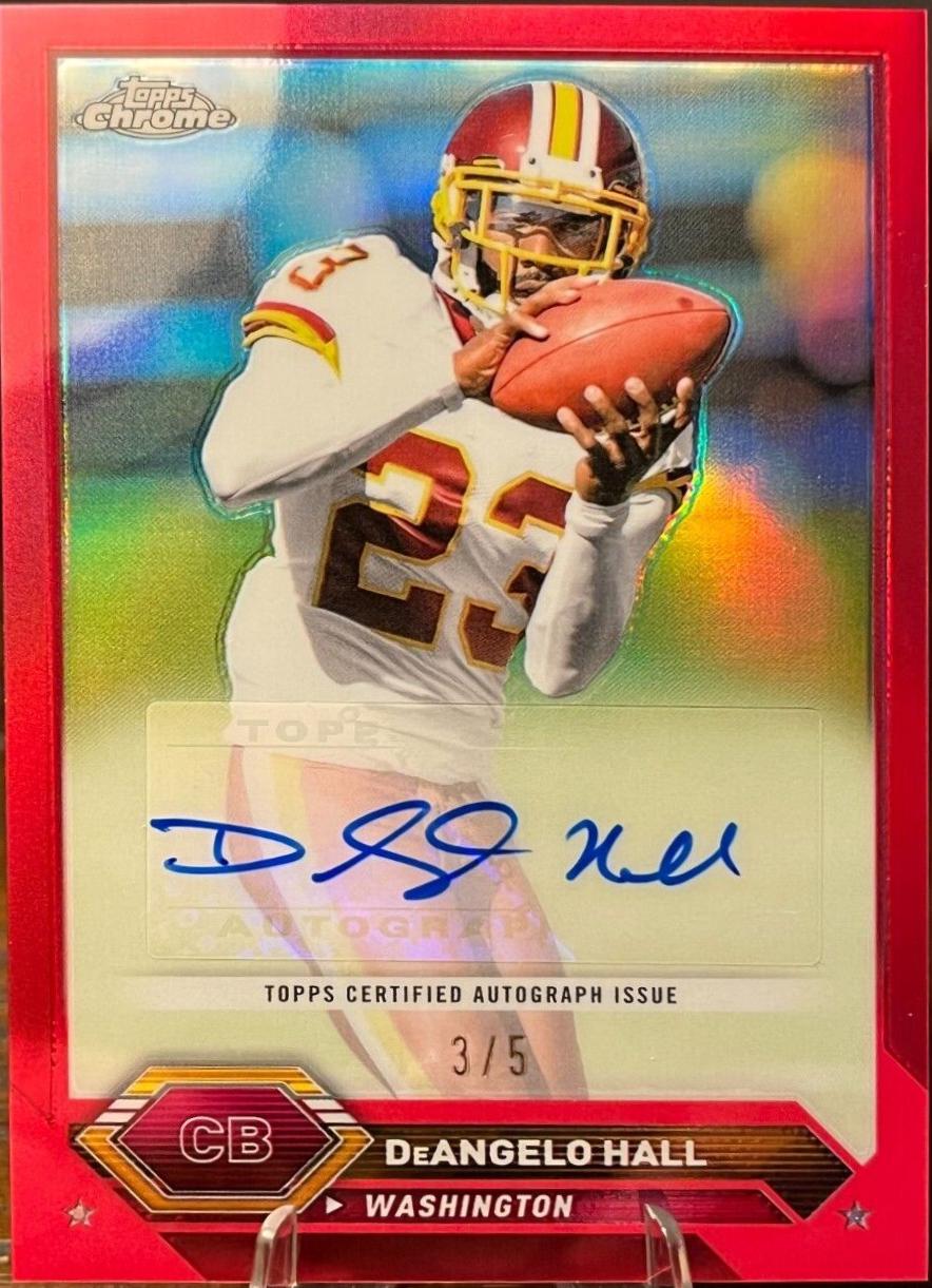 DeAngelo Hall [Red Refractor] #TCA-DH