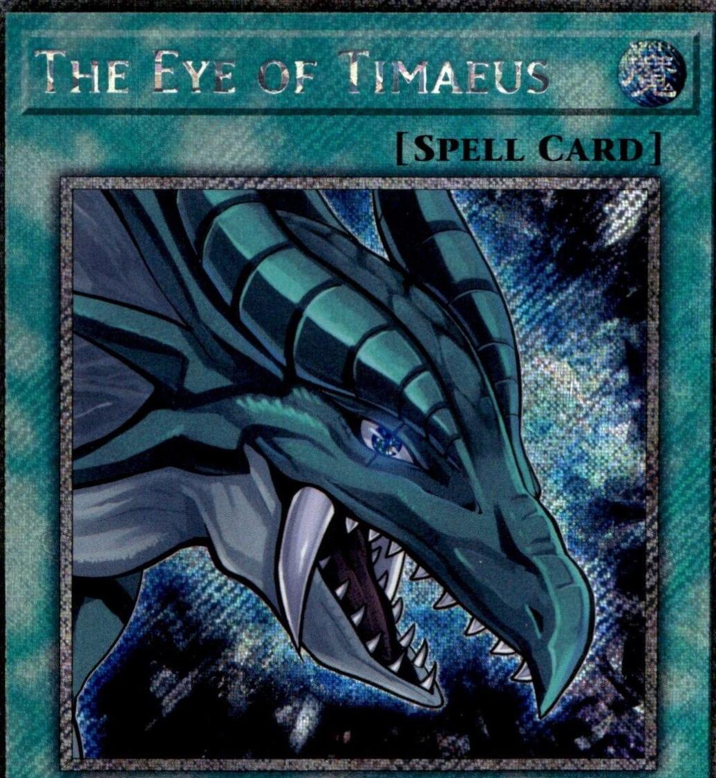 The Eye of Timaeus RA04-EN192 YuGiOh Quarter Century Stampede