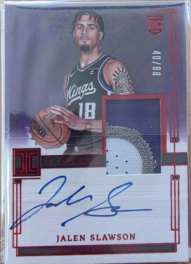 Jalen Slawson #RA-SLA 2023 Panini Impeccable Rookie Autographs International Basketball