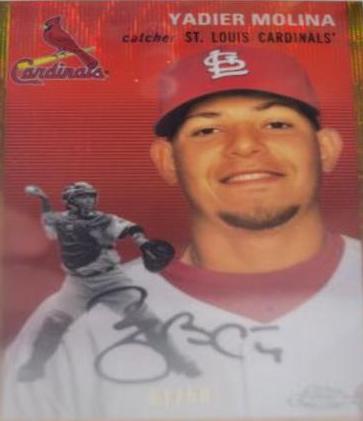 Yadier Molina [Gold Wave Refractor] #499