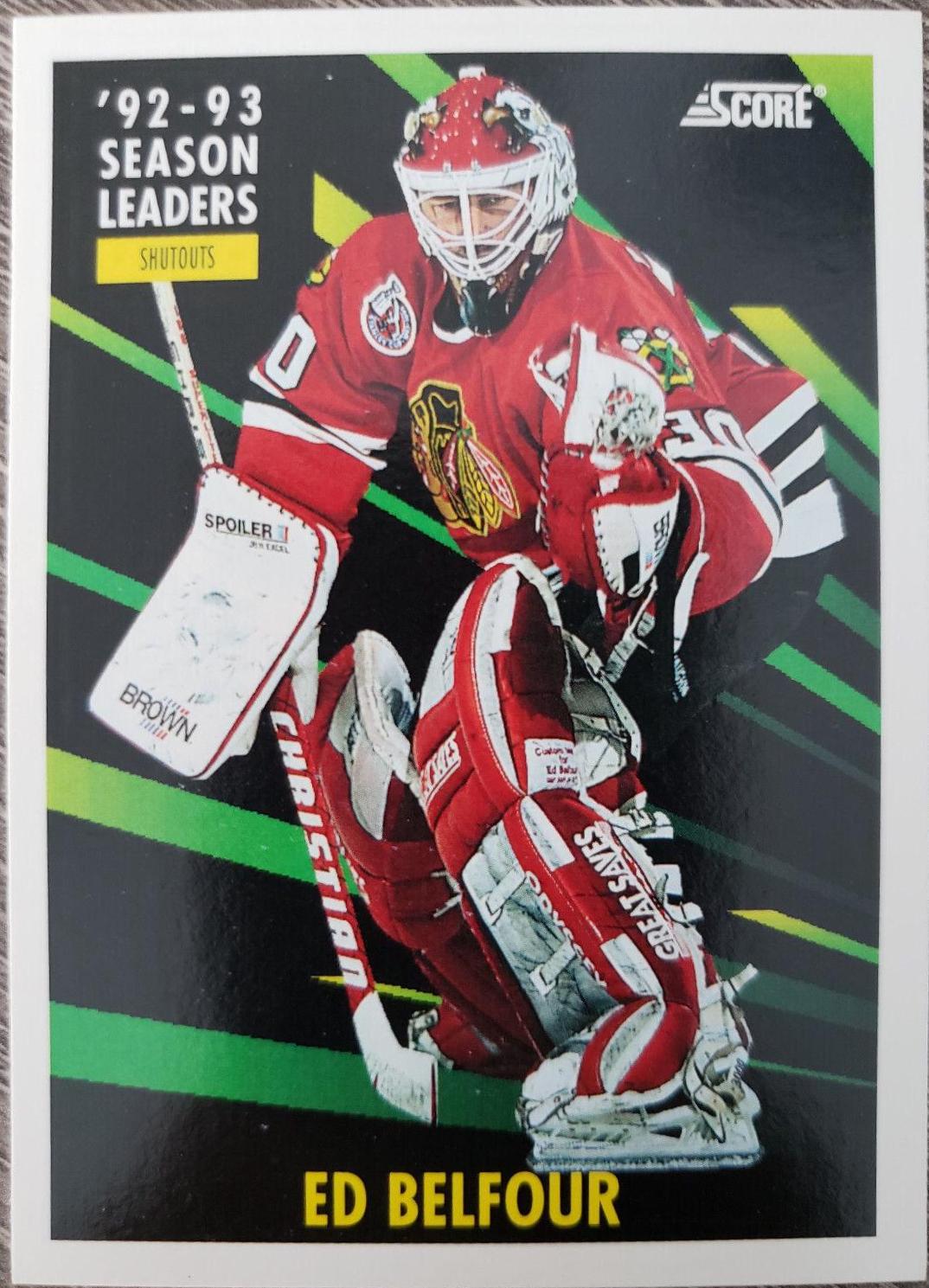 Ed Belfour #485 1993-94 Score (US) Hockey