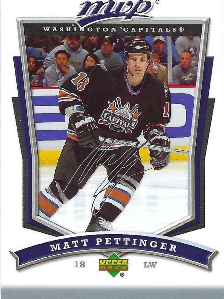 Matt Pettinger #78 Hockey Cards 2007 Upper Deck MVP