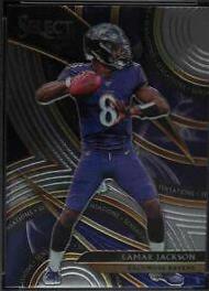 Lamar Jackson #7 Football Cards 2019 Panini Select Sensations